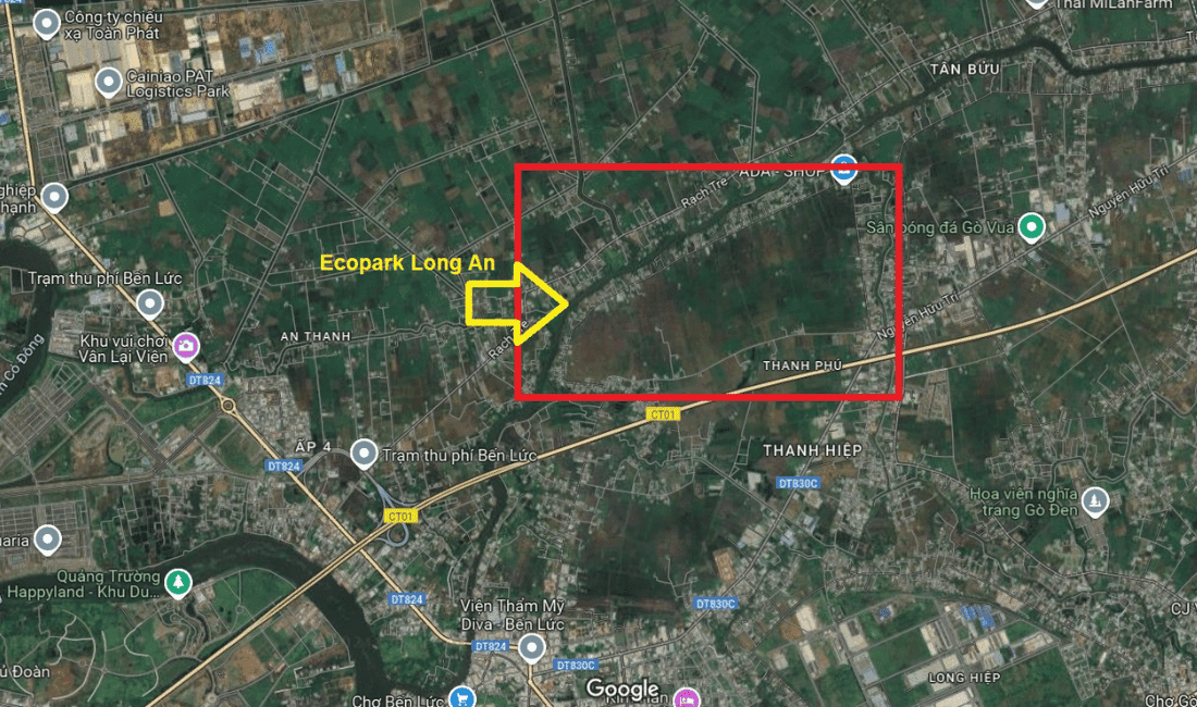 Eco Bến Lức sở hữu vị trí địa lý đắc địa