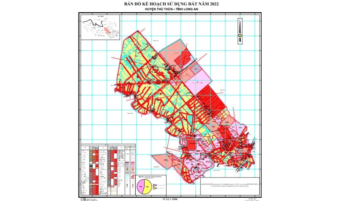 Bản đồ quy hoạch Huyện Thủ Thừa