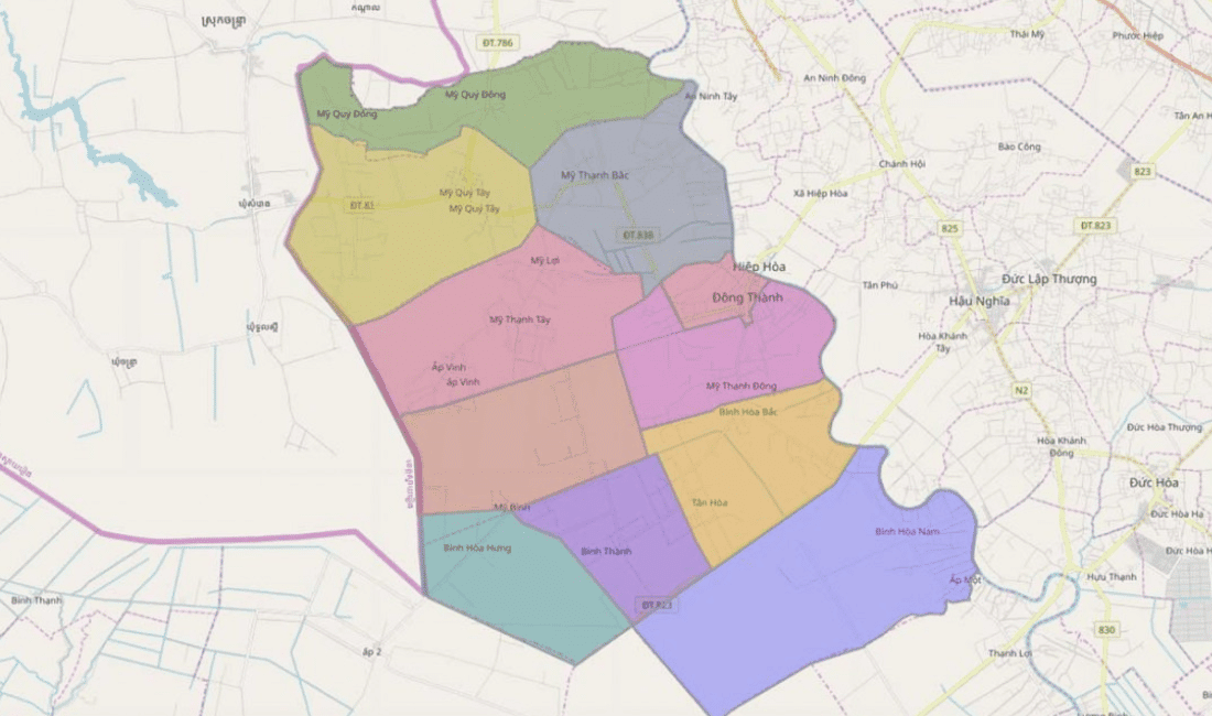 Bản đồ quy hoạch Huyện Đức Huệ