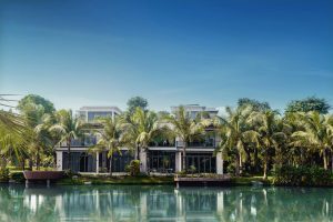 Biệt thự Ecopark Long An nằm kế bên mặt hồ nước trong xanh 