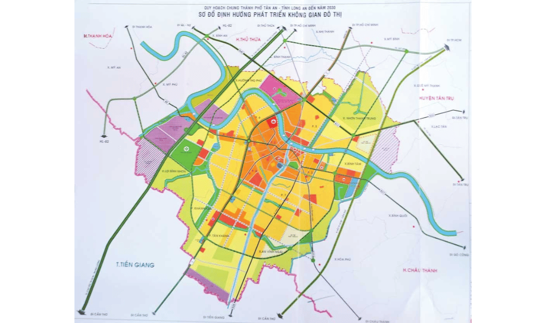 Bản đồ quy hoạch Thành phố Tân An