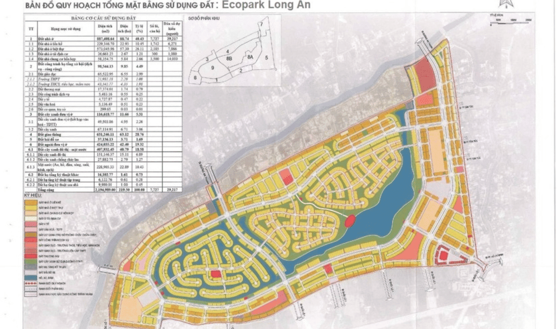 Bản đồ dự án “khu đô thị hàng chục ngàn tỷ” Ecopark Long An
