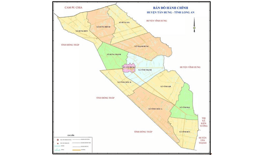 Bản đồ quy hoạch Huyện Tân Hưng