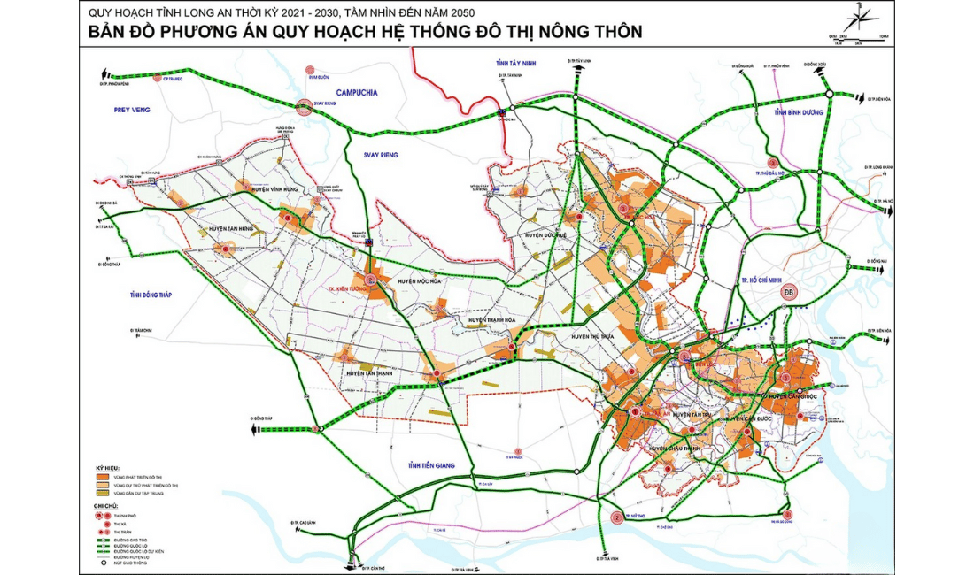 Bản đồ quy hoạch tỉnh Long An