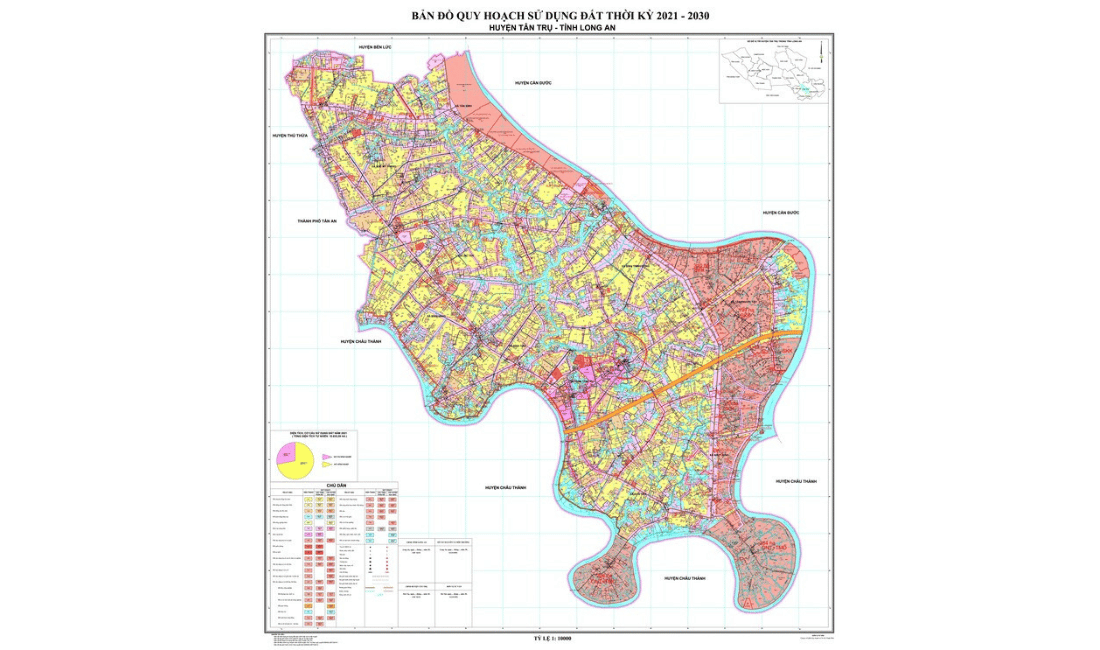 Bản đồ quy hoạch Huyện Tân Trụ
