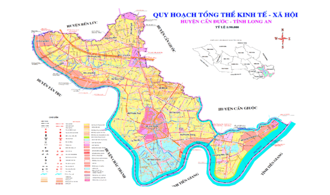 Bản đồ quy hoạch Huyện Cần Đước