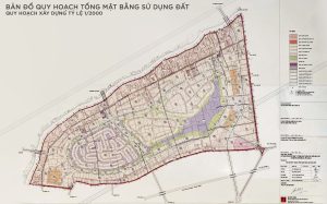 Bản đồ quy hoạch tổng mặt bằng dự án Ecopark Long An