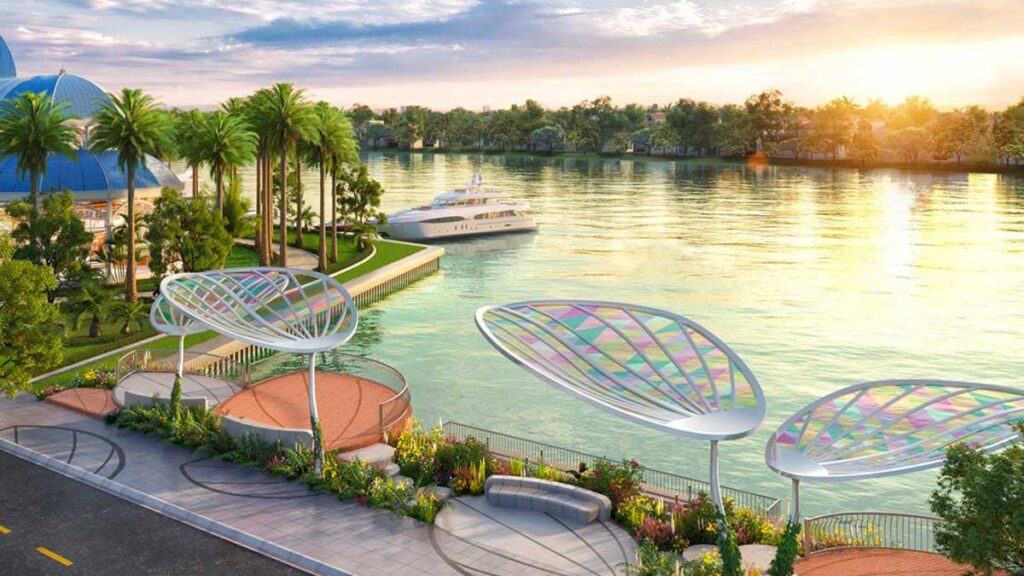 Hình ảnh về bến du thuyền Izumi City trong tương lai