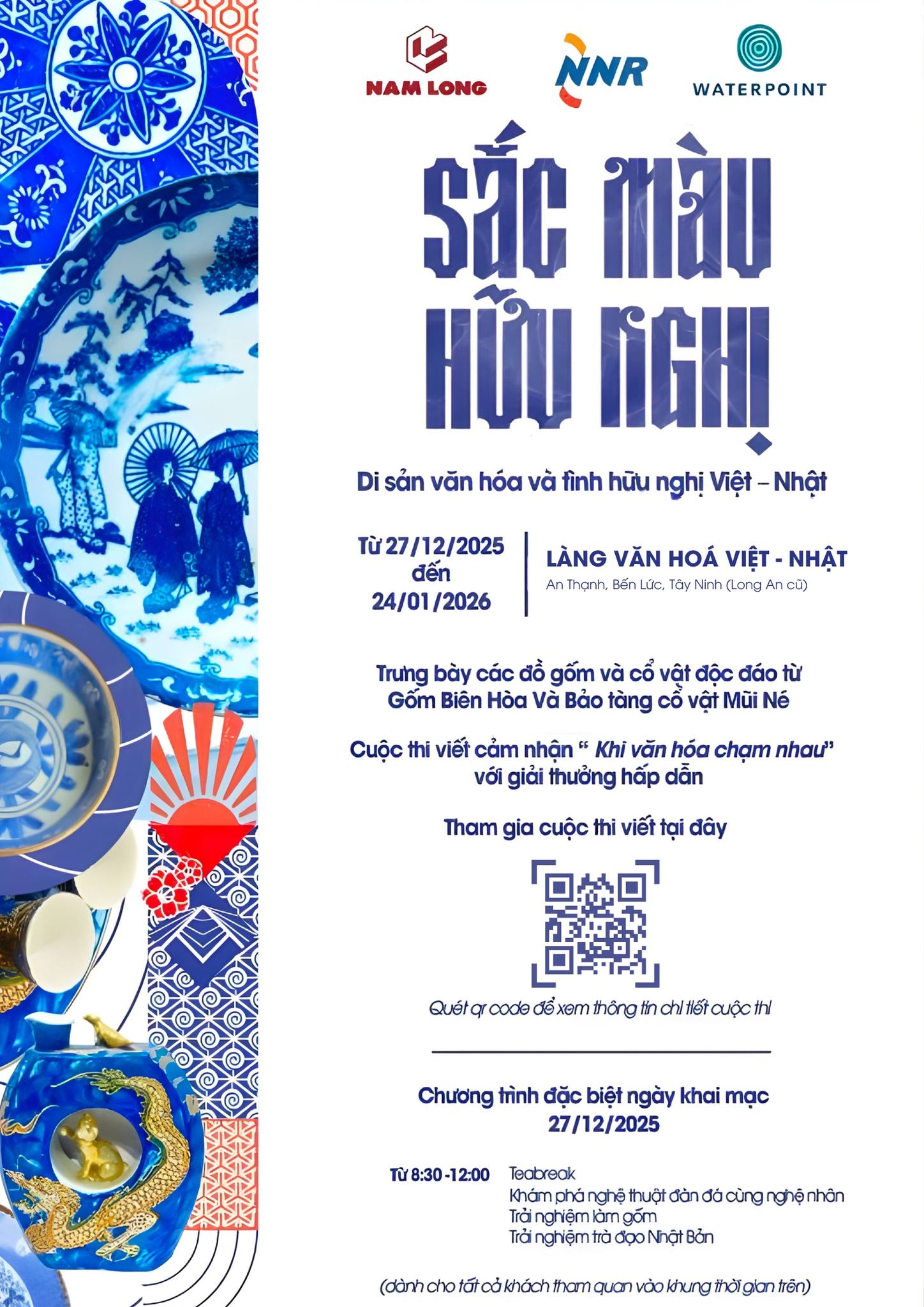 Thông tin khai mạc và thời gian triển lãm Sắc Màu Hữu Nghị Waterpoint