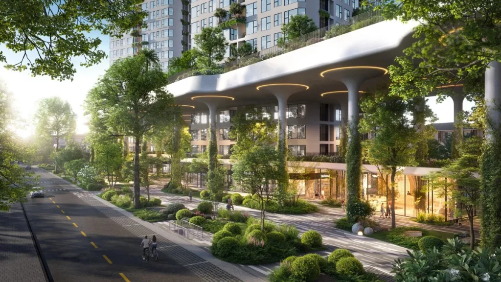 FOREST ONSEN 22 Sky Lounge & Garden Khu vực nghỉ ngơi ngoài trời tầng 4, tầm nhìn 270° bao quát toàn bộ đại đô thị