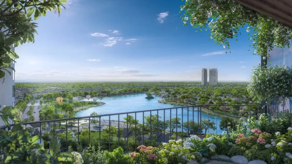 FOREST ONSEN 23 Cảnh Quan Tầng Tiện Ích 5.000m² Toàn bộ tầng 4 dành riêng cho wellness — hồ bơi, vườn, onsen, gym kết nối liền mạch